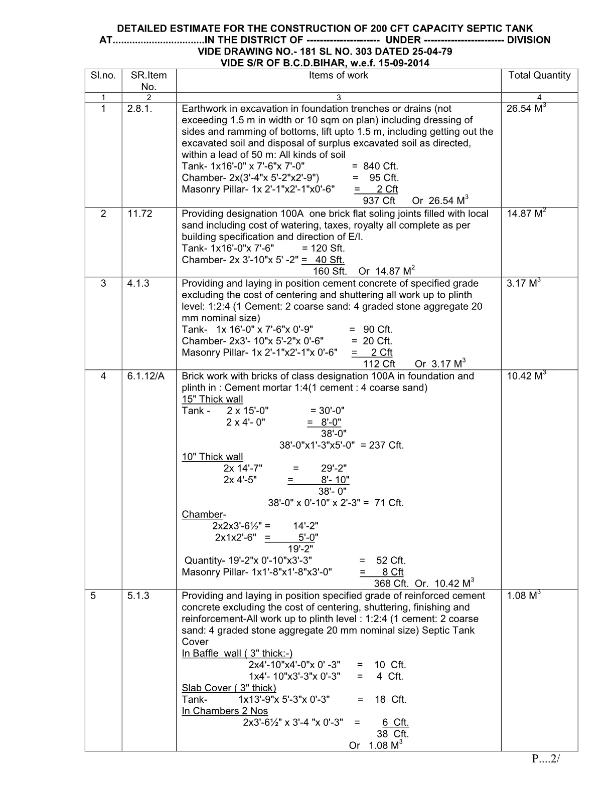 200 CFT S Tank Estimate1