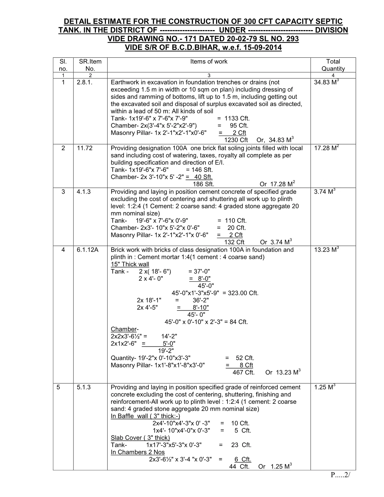 300 CFT S Tank Estimate1
