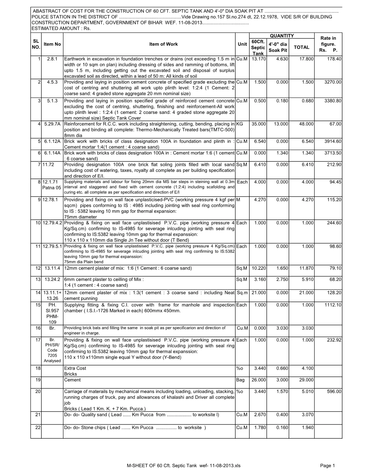 60 Cft. Septic Tank and Soak Pit Abstract1
