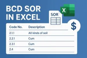 BCD SOR in Excel | Bihar Schedule of Rates Excel Format